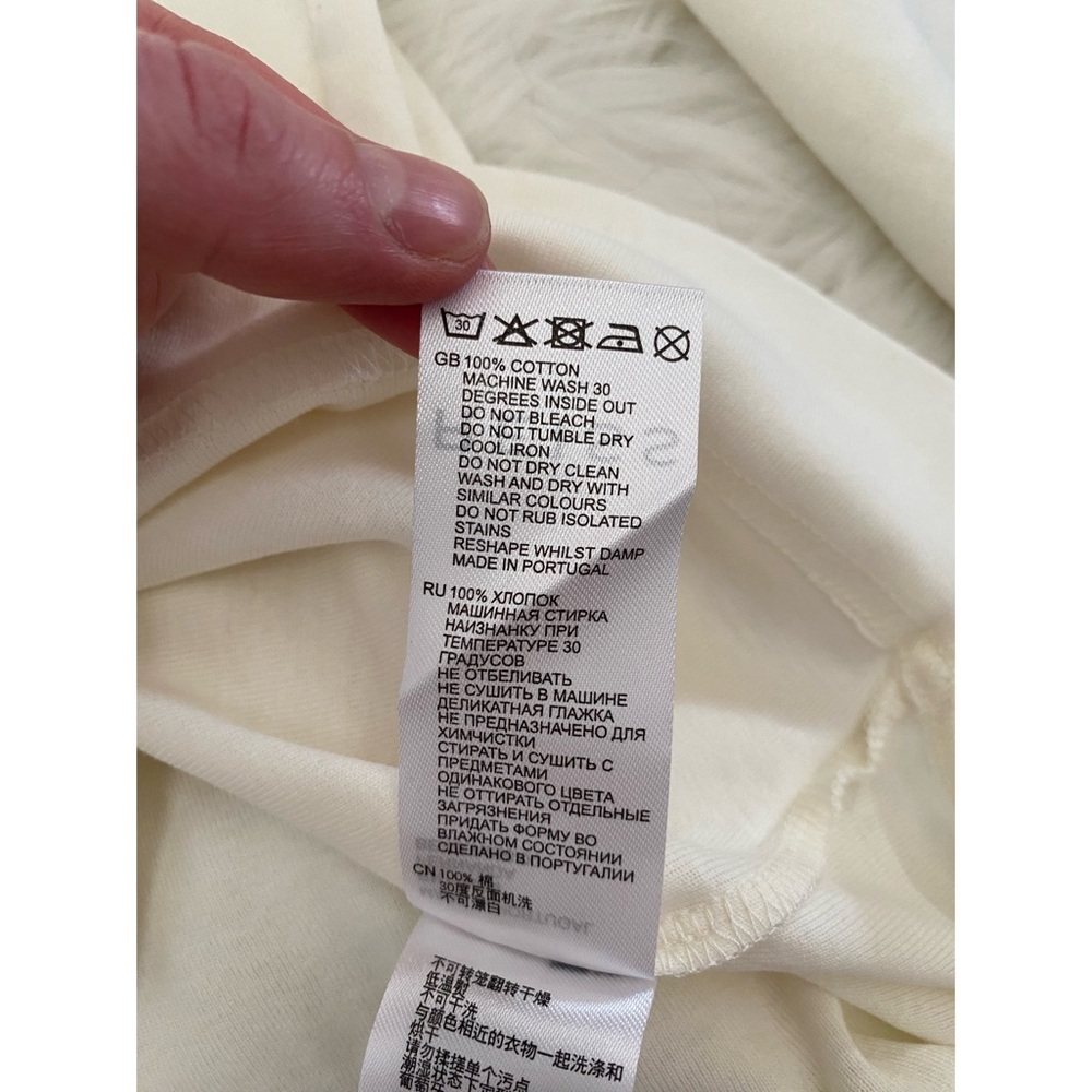 Reiss 100% Cotton Zipper Pullover Top - Picture 4 of 9